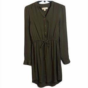 Michael Kors Dress silk shirt tie waste small